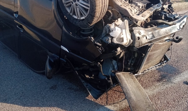 Kayseri'de devrilen otomobildeki 1 kişi öldü, 4 kişi yaralandı