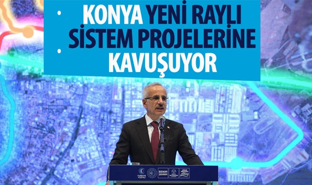 Bakan Uraloğlu, Konya'da raylı sistem projeleri tanıtım ve köprülü kavşak açılış töreninde konuştu