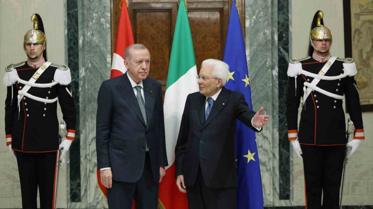 Cumhurbaşkanı Erdoğan, İtalya Cumhurbaşkanı Mattarella İle Görüştü